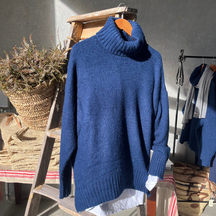 Polo Neck Knitted Jumper