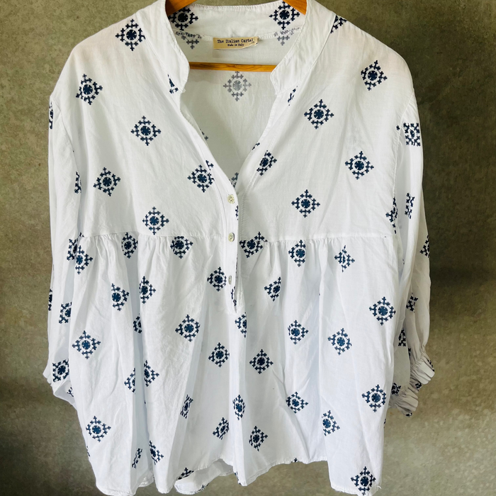 Cotton printed top