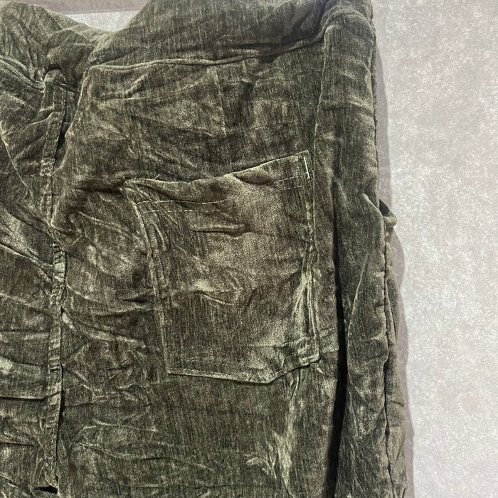 Velvet Tie Front Pants