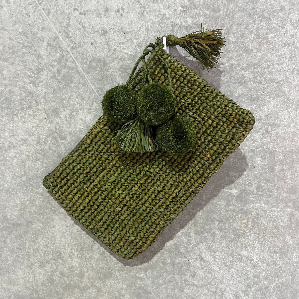 Rattan Plain Clutch Bag