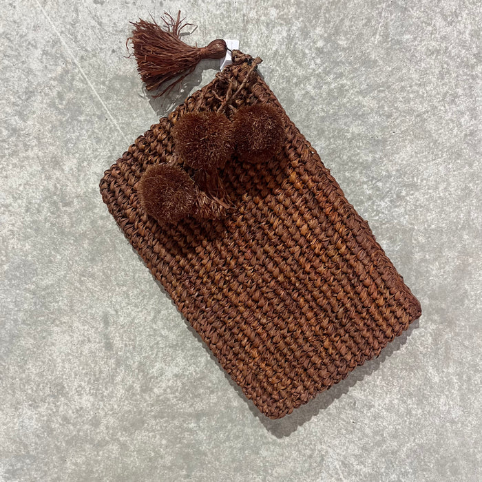 Rattan Plain Clutch Bag