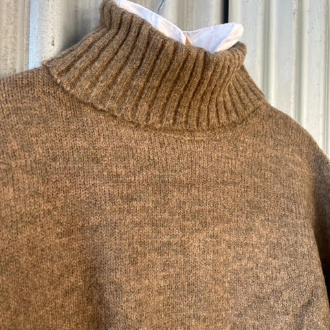 Polo Neck Knitted Jumper