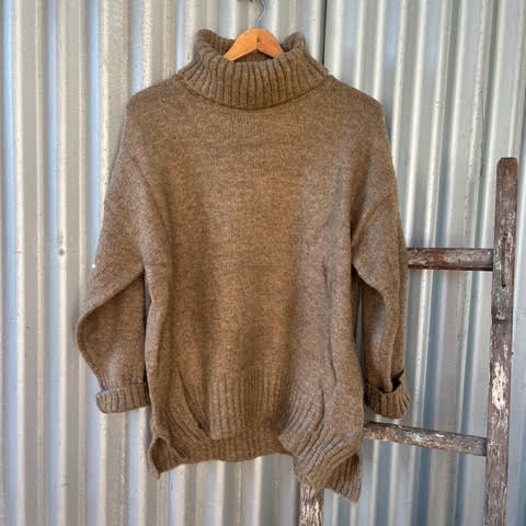 Polo Neck Knitted Jumper